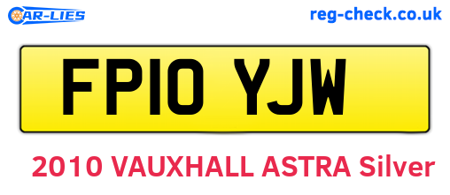 FP10YJW are the vehicle registration plates.