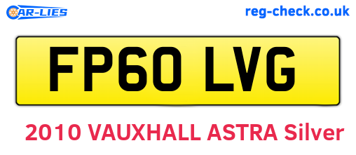 FP60LVG are the vehicle registration plates.