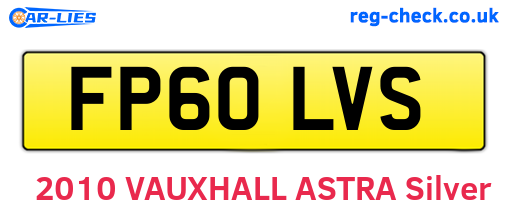 FP60LVS are the vehicle registration plates.