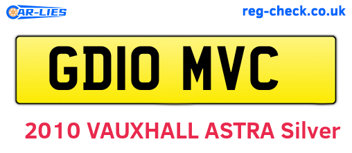 GD10MVC are the vehicle registration plates.