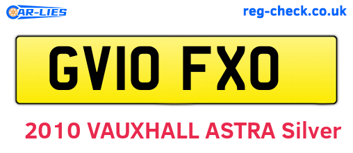 GV10FXO are the vehicle registration plates.