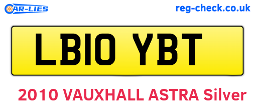 LB10YBT are the vehicle registration plates.