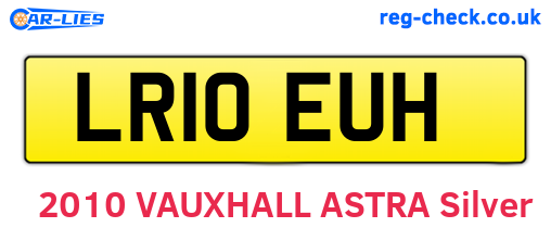 LR10EUH are the vehicle registration plates.