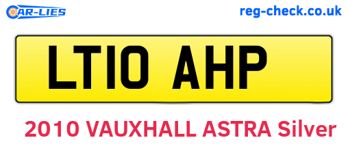 LT10AHP are the vehicle registration plates.