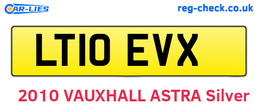 LT10EVX are the vehicle registration plates.