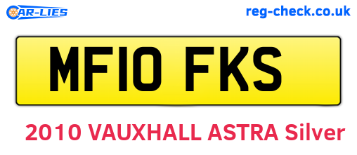 MF10FKS are the vehicle registration plates.