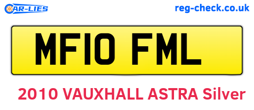 MF10FML are the vehicle registration plates.