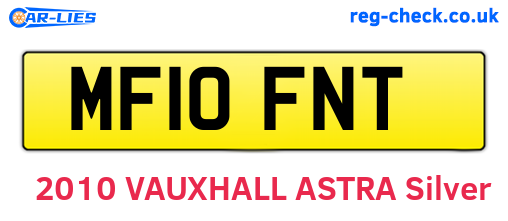 MF10FNT are the vehicle registration plates.