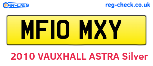 MF10MXY are the vehicle registration plates.