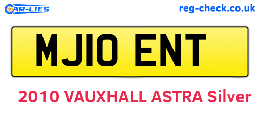 MJ10ENT are the vehicle registration plates.