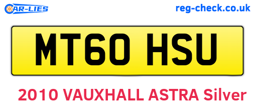 MT60HSU are the vehicle registration plates.