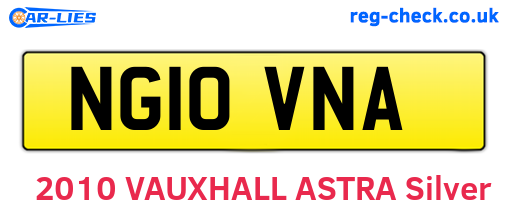 NG10VNA are the vehicle registration plates.
