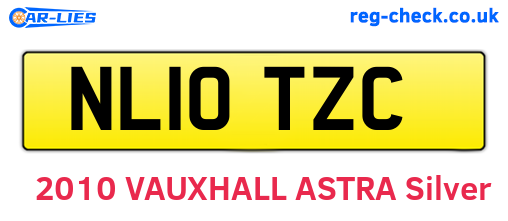 NL10TZC are the vehicle registration plates.