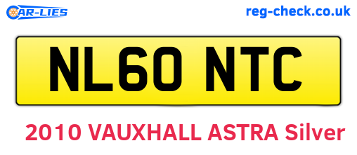 NL60NTC are the vehicle registration plates.