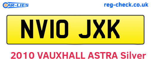 NV10JXK are the vehicle registration plates.