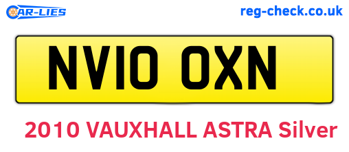NV10OXN are the vehicle registration plates.