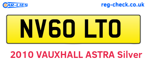 NV60LTO are the vehicle registration plates.