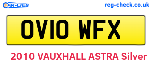 OV10WFX are the vehicle registration plates.