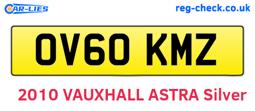 OV60KMZ are the vehicle registration plates.