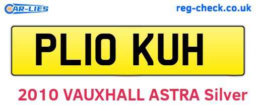 PL10KUH are the vehicle registration plates.