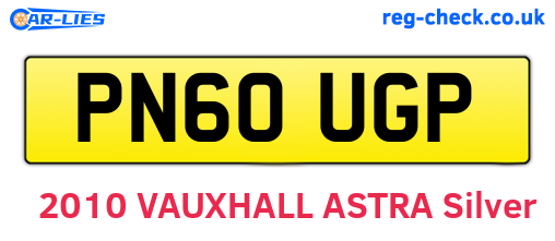 PN60UGP are the vehicle registration plates.