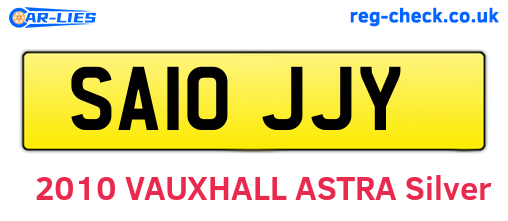 SA10JJY are the vehicle registration plates.