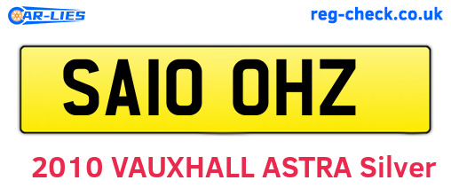 SA10OHZ are the vehicle registration plates.