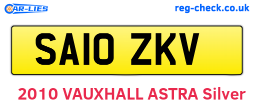 SA10ZKV are the vehicle registration plates.