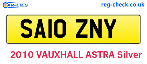 SA10ZNY are the vehicle registration plates.