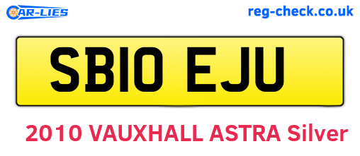SB10EJU are the vehicle registration plates.