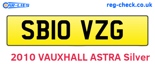SB10VZG are the vehicle registration plates.