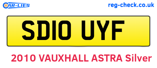 SD10UYF are the vehicle registration plates.
