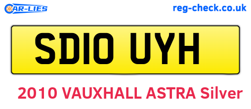 SD10UYH are the vehicle registration plates.