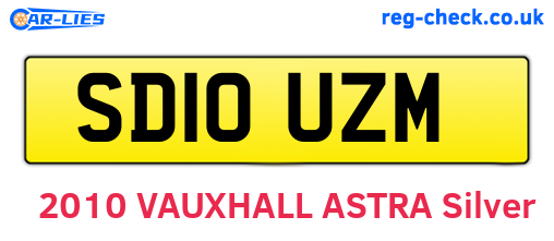 SD10UZM are the vehicle registration plates.