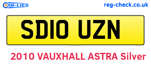 SD10UZN are the vehicle registration plates.