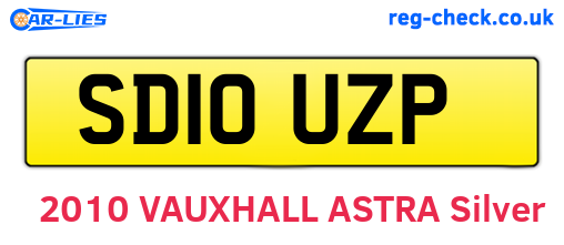 SD10UZP are the vehicle registration plates.