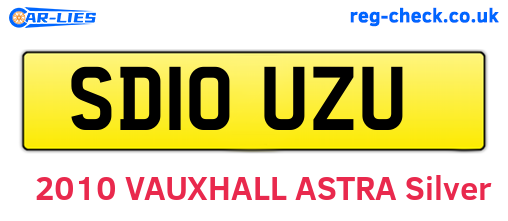 SD10UZU are the vehicle registration plates.