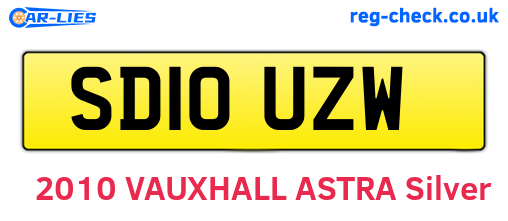 SD10UZW are the vehicle registration plates.