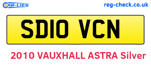 SD10VCN are the vehicle registration plates.