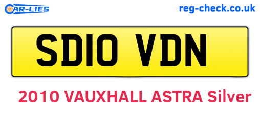 SD10VDN are the vehicle registration plates.