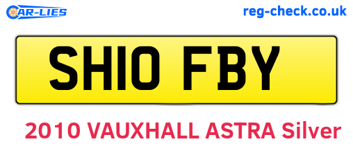 SH10FBY are the vehicle registration plates.