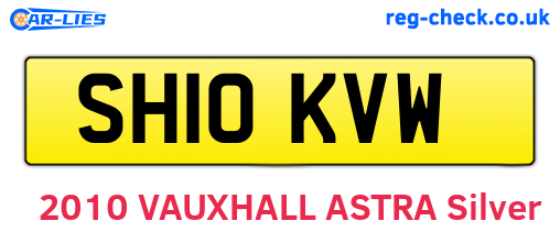 SH10KVW are the vehicle registration plates.