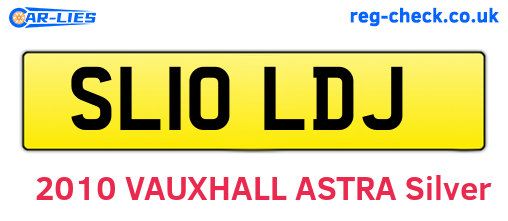 SL10LDJ are the vehicle registration plates.
