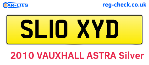 SL10XYD are the vehicle registration plates.