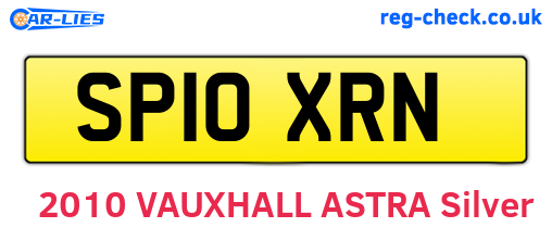 SP10XRN are the vehicle registration plates.