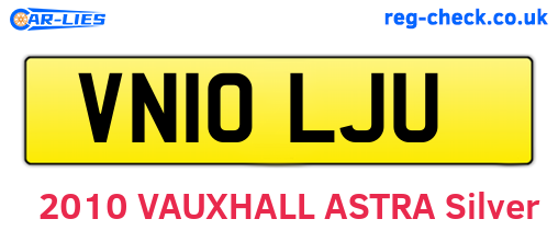 VN10LJU are the vehicle registration plates.