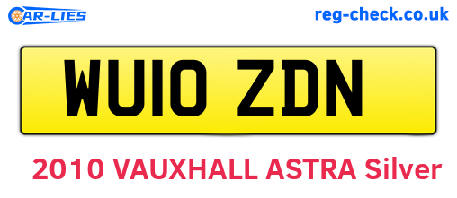 WU10ZDN are the vehicle registration plates.
