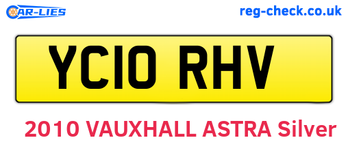 YC10RHV are the vehicle registration plates.