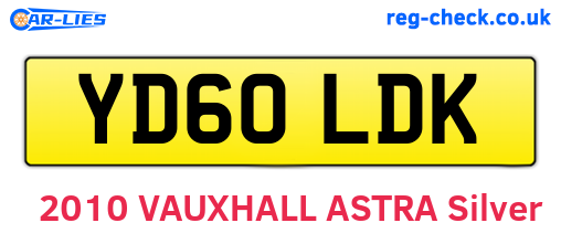YD60LDK are the vehicle registration plates.