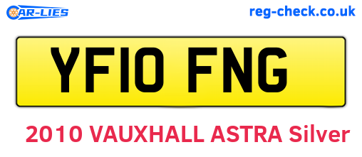 YF10FNG are the vehicle registration plates.